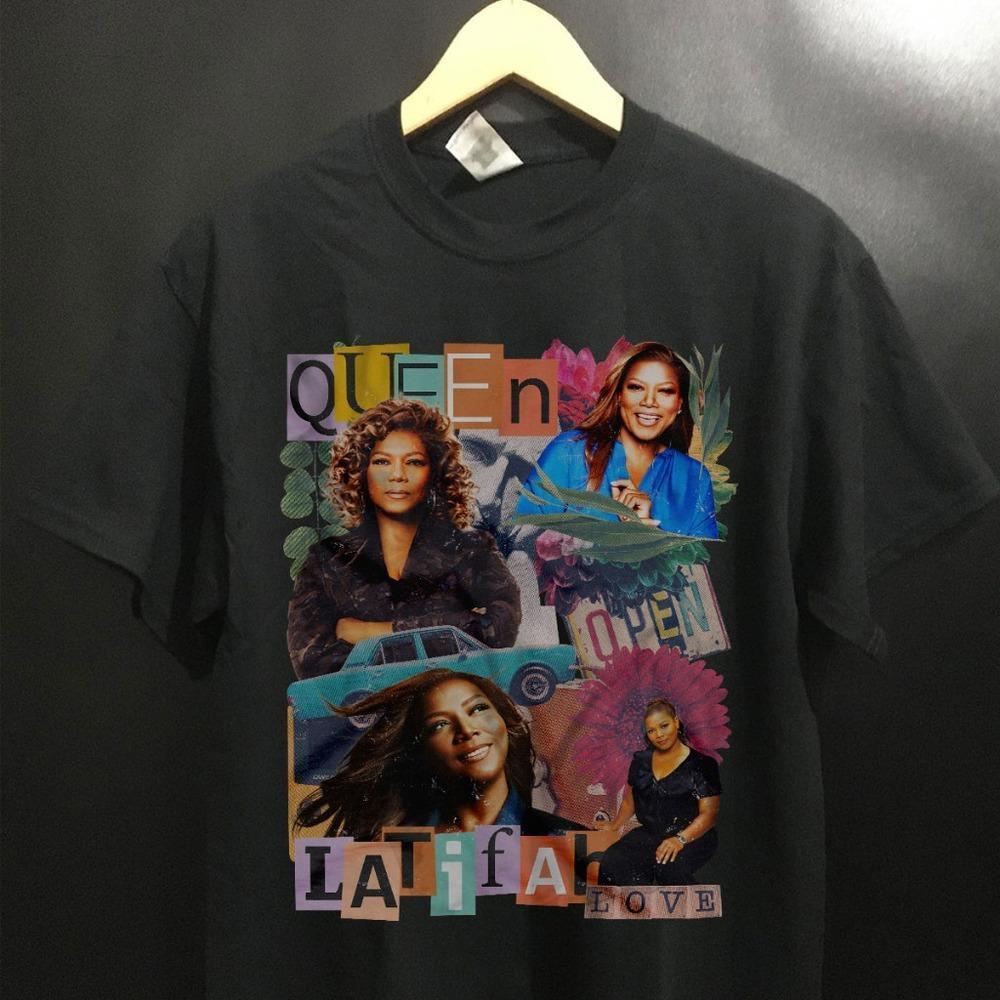 Queen Latifah Graphics Hip Hop T-shirt - Unisex Black T-Shirt